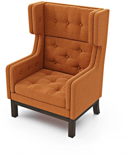221138 Кресло Arsko Айверс Хай Венге рогожка оранжевая