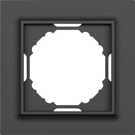 DEW21130 Рамка 1-я, Wave матовый карбон Donel A07 DEW21130