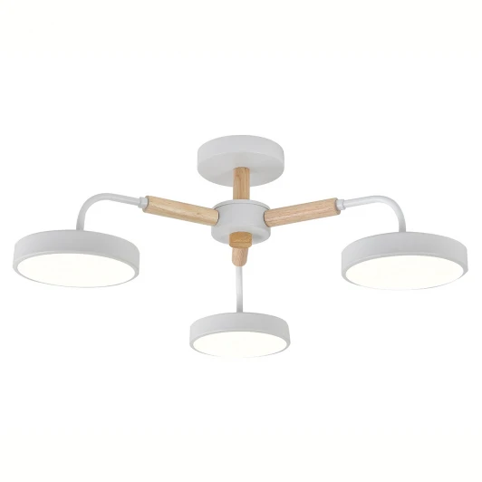 10270/3LED Потолочная люстра на штанге Kaori Escada 10270/ LED 60W White/Wood