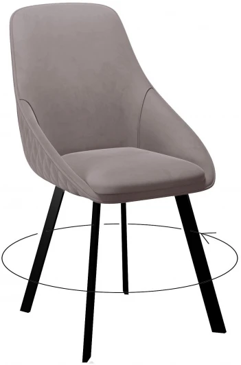 00-00064814 Стул 246 поворотный, Z48 капучино, ножки черные Dikline 00-00064814