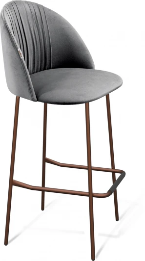 3514032103 Стул барный Sheffilton SHT-ST35-1/S29 угольно-серый/медный металлик