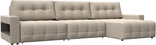 128973 Диван угловой с полками Лига-053 НПБ Лонг Лига Диванов (Велюр) арт.128973