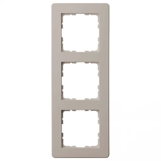 G1103T Рамка на 3 поста (тауп soft touch) Jasmart G-Flex G1103T