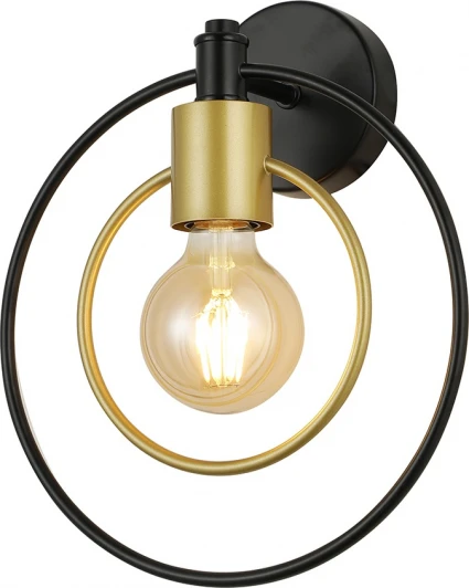 1162/1A Бра Escada Interval 1162/1A 1x40Вт E27, металл, черный/золото (220V)