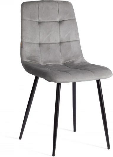 21495 Стул CHILLY (mod. JSC-220) Tetchair (Металл,Велюр/Темно-серый) арт.21495