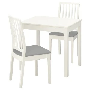 092.968.70 ЭКЕДАЛЕН / ЭКЕДАЛЕН Стол и 2 стула, белый, Рамна Оррста светло-серый
