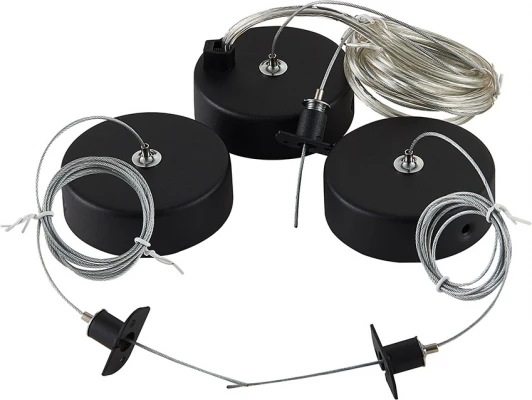 Suspension kit DLM900RBlack Подвесной комплект для круглого магнитного шинопровода Donolux Magic track Suspension kit DLM900RBlack (24V, на тросе)