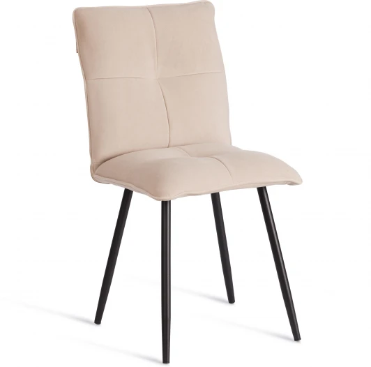 24814 Стул обеденный Sweet Tetchair (Флок/Бежевый,Черный) арт.24814