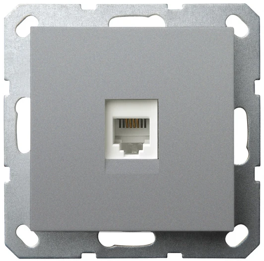 G6105S Розетка Ethernet RJ-45 (алюминий) Jasmart G-Classic G6105S