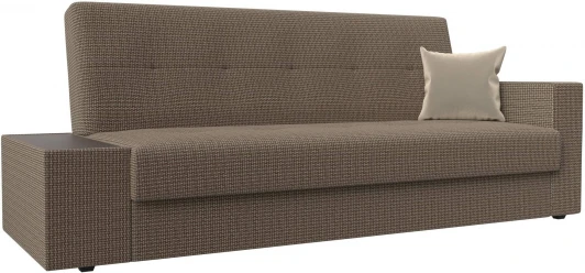 118536L Диван-книжка Лига-020 стол слева (Корфу 03,Бежевый/Рогожка) Лига Диванов арт.118536L