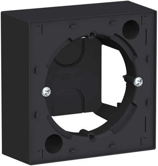 ATN001000 Коробка наружного монтажа (карбон) Systeme Electric AtlasDesign ATN001000