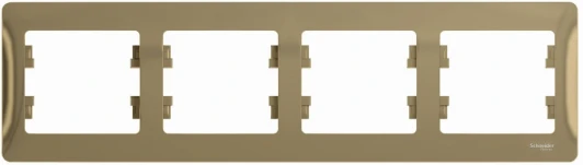 GSL000404 Рамка на 4 поста (титан) Systeme Electric GSL000404