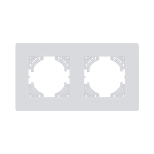 EP2WM Рамка 2-постовая белый матовый Kollinger Eleganz Plex EP2WM