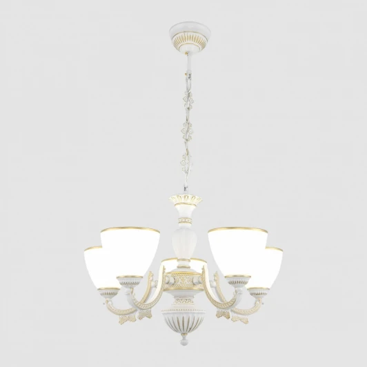 342837/5 WT+G Подвесная люстра Arte Milano AM342837 342837/5 WT+G (220V, на цепи)