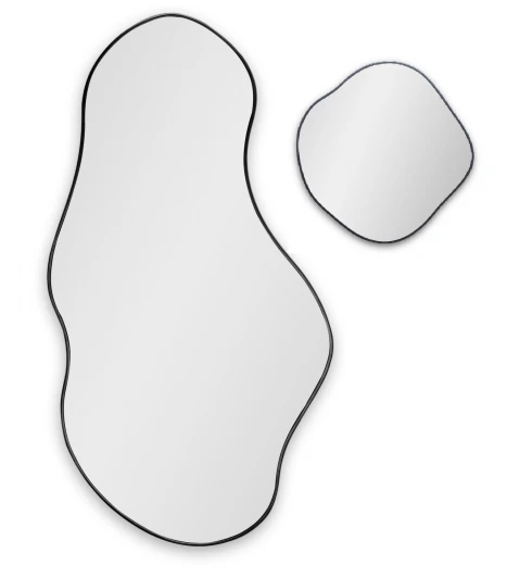 SM122BL Lake Panno Black Сет из 2-х зеркал 58*110 см, Ø41 см Art-Zerkalo SM122BL 13857