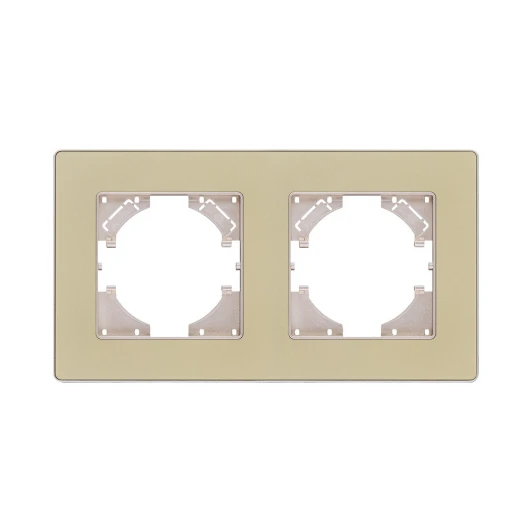 EA2GD Рамка 2-постовая золотой Kollinger Eleganz Acryl EA2GD