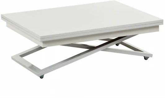 7512973508 Стол-трансформер Левмар Cross D78/S64 белый/ опоры белые