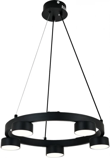 1180/5S Подвесной светильник Escada Segment 1180/5S 5x12Вт GX53, металл, черный (220V, на тросе)