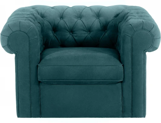 339862 Кресло Chesterfield ОГОГО (арт.339862), (Ткань/Зеленый)