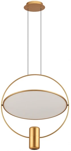 7028/2L Подвесной светильник Odeon Light Orbit 7028/2L золото/белый матовый/ металл/акрил золото поворотный на 150 LED GU10 2*7W ORBITE (220V, на проводе)