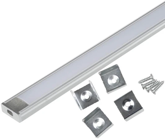 UFE-K02 Silver/Frozen 200 Polybag Профиль для светодиодной ленты UFE-K02 Silver/Frozen 200 Polybag Uniel UFE-K