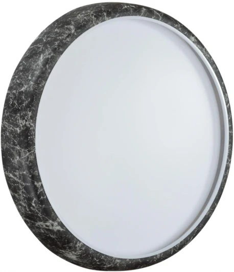 7639/DL Настенно-потолочный светильник Sonex Mramo Black 7639/DL COLOR SN пластик/черн. мрамор LED 48Вт 4000K D410 IP43 (220V, круглые)
