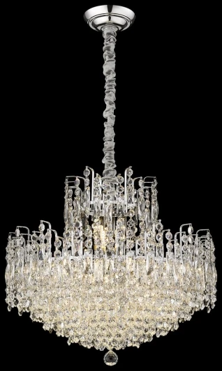 WE154.16.103 Подвесная люстра Wertmark Marcella WE154.16.103 (220V, хрусталь, на цепи)