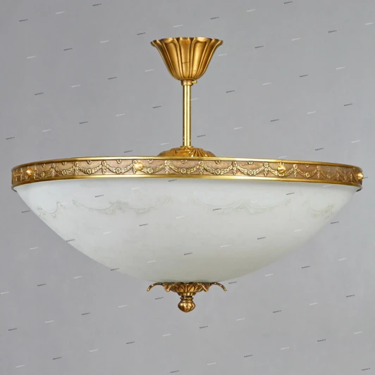 0848/50 PL AB Люстра потолочная Ambiente by Brizzi Merida, 8 ламп, бронза с белым