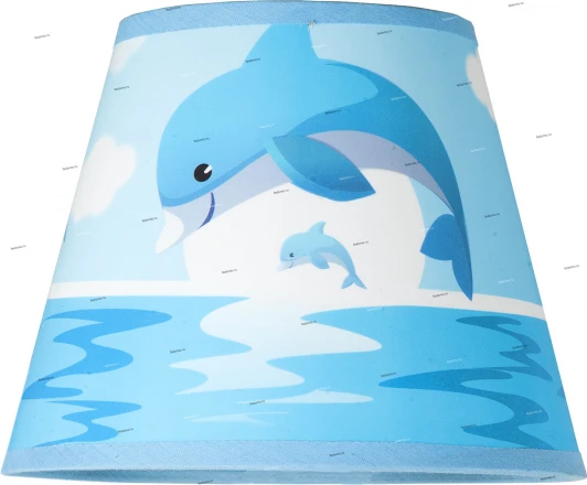 Shade С dolphin Абажур детский Donolux Baby, белый с розовым