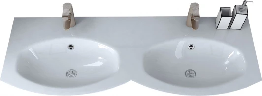 50156 Мебельная раковина Cezares 50156 138х52 doppio bianco
