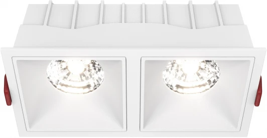 DL043-02-15W4K-SQ-W Встраиваемый светильник Alfa LED 4000K 2x15Вт 36° Maytoni Technical DL043-02-15W4K-SQ-W (220V)