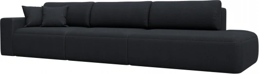 127698L Диван прямой Лига-036 НПБ Модерн Лонг подлокотник слева Лига Диванов (Замша) арт.127698L