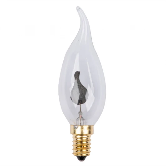 IL-N-CW35-3/RED-FLAME/E14/CL Лампочка светодиодная свеча на ветру желтая E14 3W Uniel IL-N-CW35-3/RED-FLAME/E14/CL