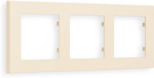 AF220333 Рамка Ambrella Volt ALFA Techno (Бежевый матовый) 3-ая AF220333