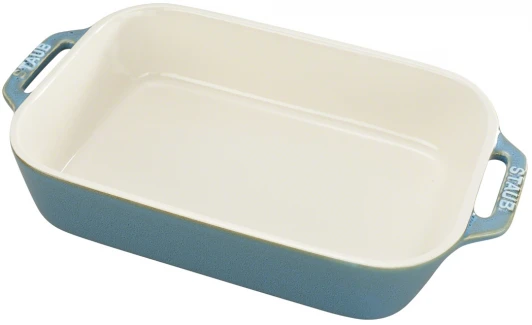 40511-886 Форма для запекания, прямоугольная 27х20 см, античный бирюзовый 40511-886 Staub