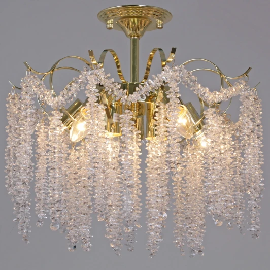 02384-0.3-6+3 FFG Потолочная люстра хрустальная на штанге Reluce 02384-0.3-6+3 FFG (220V)
