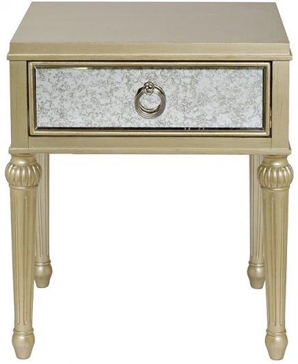 KFG1509 Тумба прикроватная Garda Decor KFG1509 (Золото/Бежевый)