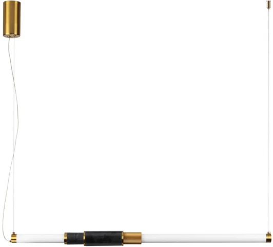 4361/14L Подвесной светильник Odeon Light Marmi 4361/14L MIDCENT черный мрамор/антич. бронза/металл/акрил (ВЕРТ. И ГОРИЗОНТ) IP20 LED 14W 3000K 220V (на тросе)