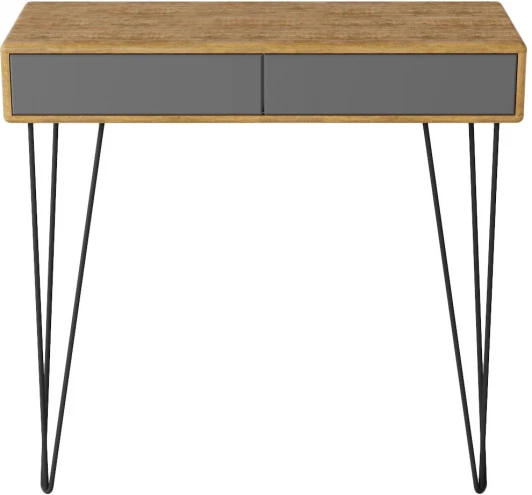 007022 Стол-консоль Телфорд дуб американский/графит Mebelik арт.007022