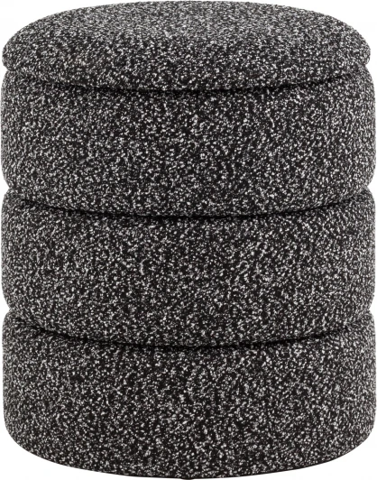 УТ000038720 Пуф с ящиком Hive XS букле черный меланж, Stool Group