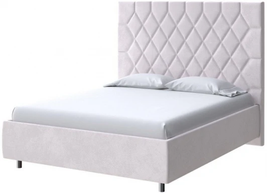 2019287 PROxSON Кровать Rhomby без основания (Ткань: Велюр Casa Лунный) 200x190