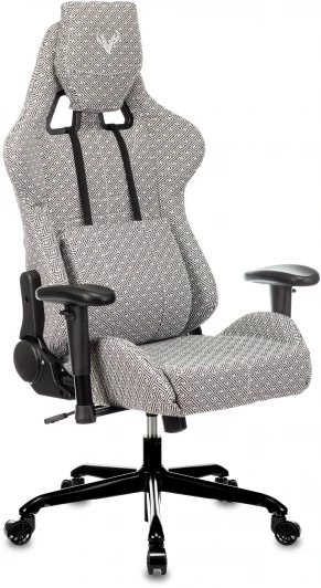 VIKING LOFT T Кресло игровое Zombie VIKING LOFT серый Twist антик с подголов. крестовина металл