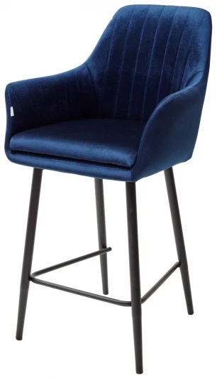 480M04345 Полубарный стул Роден Blitz 20 Синий, велюр (H=65cm)