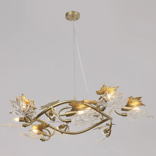 IL0517-10P-79 CPG Подвесная люстра хрустальная ILLUMICO IL0517-10P-79 CPG (220V, на тросе)