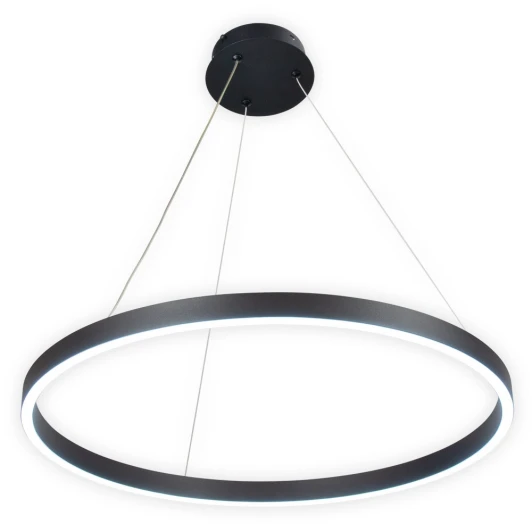 AM520 D600 BK Подвесной светильник светодиодный AM Group AM520 D600 BK (220V, на тросе, кольцо)