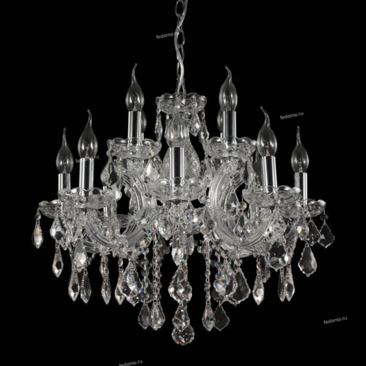 INES SP8+4 CHROME/TRANSPARENT Crystal Lux Ines SP8+4 CHROME/TRANSPARENT