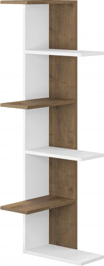 LEV00713 Стеллаж Угловые SASO CORNER BOOKCASE (ЛДСП/Белый) LEVE