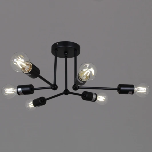 01651-0.3-06 BK Потолочная люстра на штанге Reluce 01651-0.3-06 BK (220V)