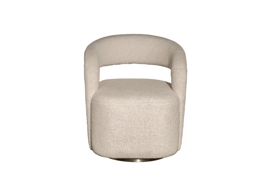 76AR-73960 76AR-73960 Кресло поворотное Тедди (Teddy) белое 65*70*75см Garda Decor