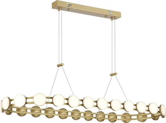 SL6610.203.26 Подвесной светильник ST Luce Monro SL6610.203.26 золотистый/белый LED 1*50W 4000K (220V, на тросе)